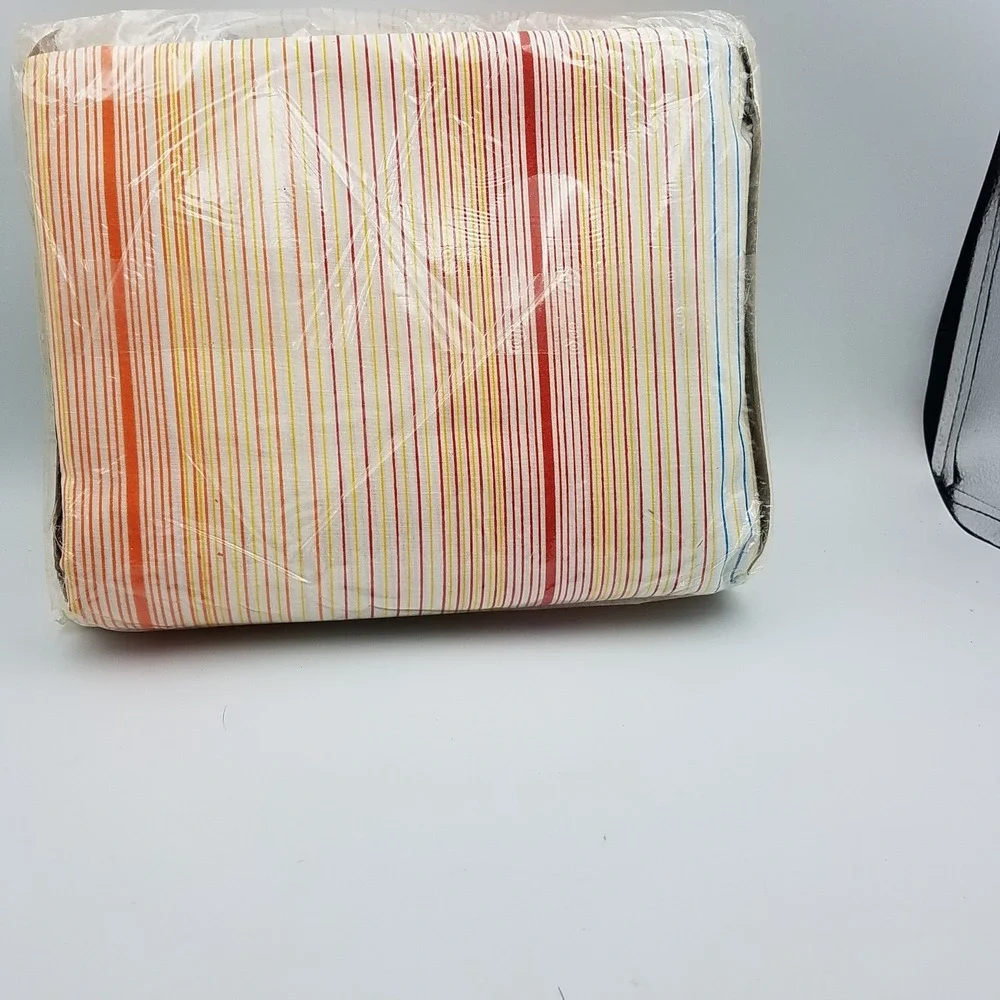 VINTAGE‎ CANNON MONTICELLO FULL SHEET SET 70'S MOD Rue De Le STRIPE style 276
